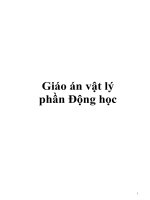 Giáo án Vật lý phần Động học
