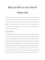 Hiệu quả điều trị của Trinh nữ hoàng cung docx