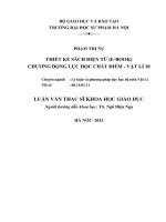 THIẾT KẾ SÁCH ĐIỆN TỬ (E-BOOK)  CHƯƠNG ĐỘNG LỰC HỌC CHẤT ĐIỂM - VẬT LÍ 10             LUËN V¡N TH¹C SÜ KHOA HäC GI¸O DôC