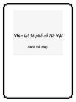 Nhìn lại 36 phố cổ Hà Nội xưa và nay pdf