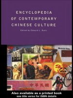 encyclopedia of contemporary chinese culture