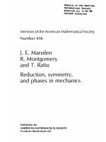 marsden, montgomery, ratiu. reduction, symmetry and phases in mechanics