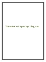 Thử thách với người học tiếng Anh pdf