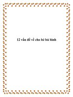 12 vấn đề về cho bé bú bình pdf