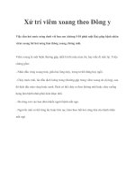 Xử trí viêm xoang theo Đông y pot