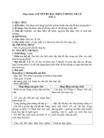 Bài 9: Thực hành - Sắp xếp đồ đạc hợp lí trong nhà ở - Giáo án Công nghệ 6 - GV:L.N.Mai: