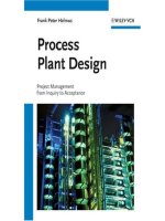 process plant design project management from inquiry to acceptance