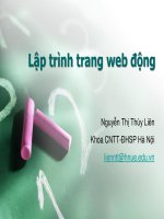 Lập trình trang web động