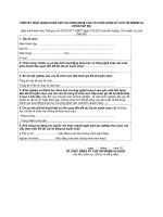 MẪU TÓM TẮT HOẠT ĐỘNG KHOA HỌC VÀ CÔNG NGHỆ CỦA TỔ CHỨC ĐĂNG KÝ CHỦ TRÌ NHIỆM VỤ KHCN CẤP BỘ potx