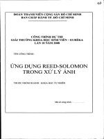 Đề tài : ứng dụng reed-solomon trong xử lý ảnh