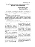 Tần suất các gien D3S1358, vWA và FGA của người Việt ứng dụng trong giám định gien pot