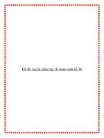 Đề thi tuyển sinh lớp 10 môn toán số 26 ppt