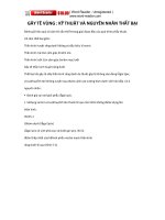 Kỹ thuật gây tê vùng và nguyên nhân thất bại