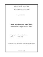 Đồng bộ tín hiệu đa sóng mang dưới các tác động chuẩn dừng