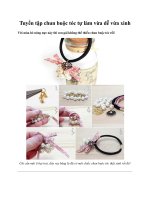 Tuyển tập chun buộc tóc tự làm vừa dễ vừa xinh pptx