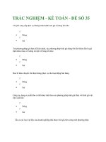TRẮC NGHIỆM - KẾ TOÁN - ĐỀ SỐ 35 pot