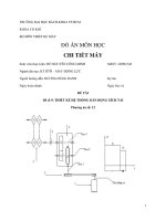 Đề tài: Thiết kế hệ thống dẫn động xích tải g100