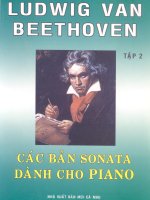 CÁC BẢN SONATA DÀNH CHO PIANO - BEETHOVEN TẬP 2