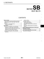 SB hệ THỐNG ĐAI AN TOÀN NISSAN ALTIMA 2003