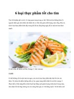 6 loại thực phẩm tốt cho tim doc