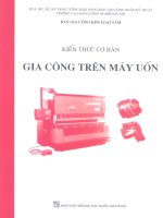 Kiến thức cơ bản gia công trên máy uốn