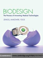 biodesign the process of innovating medical technologies