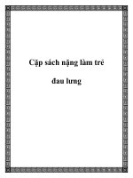 Cặp sách nặng làm trẻ đau lưng pdf