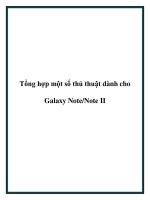 Tổng hợp một số thủ thuật dành cho Galaxy Note/Note II. pot