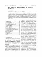 ballentine l.a. statistical interpretation of quantum mechanics 