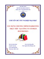 Xây dựng chương trình Marketing trực tiếp tại công ty HUETRONICS