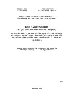 Đánh giá chất lượng môi trường, lịch sử và xu thế một số thuỷ vực quan trọng làm cơ sở quản lý các đầm phá ven bờ miền trung việt nam và một số hồ có liên quan