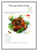 Thơm ngọt cánh gà sốt nấm docx