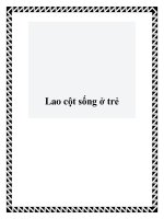 Lao cột sống ở trẻ pptx