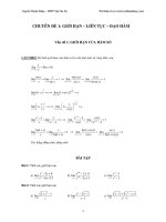 Hàm số ôn thi đại học