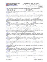 Đề thi thử môn hóa trung hạn Mã đề 357 potx