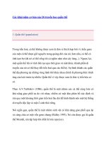 Các khái niệm cơ bản của Di truyền học quần thể docx