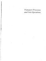 transport processes and unit operations-geankoplis