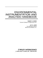 environmental instrumentation and analysis handbook