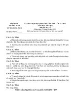 Đề thi HSG tỉnh Quảng Bình lớp 11 môn Địa Lí docx