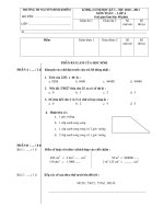 Đề thi giữa kỳ I môn Toán lớp 4 năm 2010-2011 pot