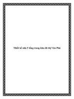 Thiết kế nhà 5 tầng trong khu đô thị Văn Phú doc