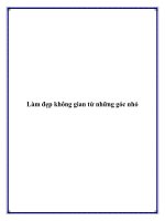 Làm đẹp không gian từ những góc nhỏ pot