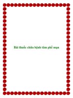 Bài thuốc chữa bệnh tâm phế mạn pptx