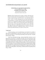 ẢNH HƯỞNG CỦA MẬT ĐỘ LÊN SINH TRƯỞNG VÀ TỶ LỆ SỐNG CỦA CÁ NÂU ppt