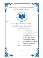 Tiểu luận: Asian equity markets: growth, opportunities, and challenges