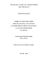 Nghiên cứu một số đặc điểm dịch tễ, lâm sàng, cận lâm sàng của bệnh viêm da tiếp xúc do xi măng và tác dụng phòng bệnh của Hysox