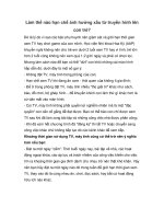 Làm thế nào hạn chế ảnh hưởng xấu từ truyền hình lên con trẻ? potx