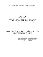 đồ án : NGHIÊN CỨU CÁC GIẢI PHÁP VPN TRÊN NỀN CÔNG NGHỆ MPLS