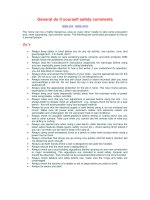 General do it yourself safety comments