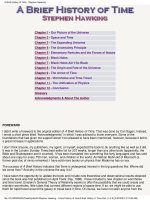 hawking, stephen - a brief history of time
